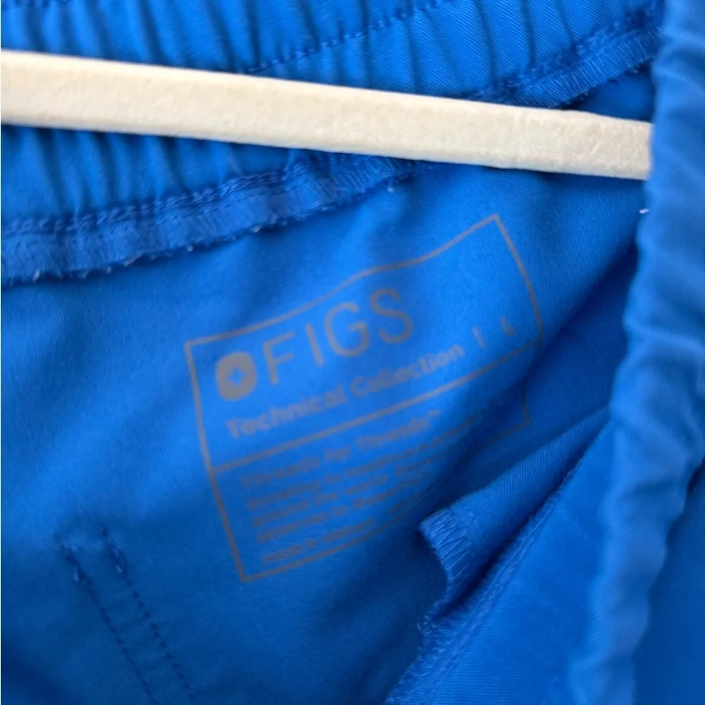 Figs women’s blue high waisted Zamora joggers L